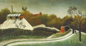 Tartak, Przedmieścia Paryża, ok. 1893-95 (olej na płótnie) autorstwa Henri J.F. (1844 1910) Rousseau