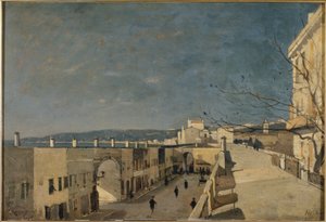Nabrzeże w Nicei, Les Ponchettes autorstwa Henri Joseph Harpignies