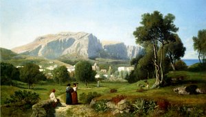 Capri autorstwa Henri Joseph Harpignies