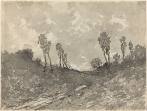 Droga w Hérisson autorstwa Henri Joseph Harpignies