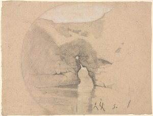 Sorrento, Łaźnie królowej Joanny autorstwa Henri Joseph Harpignies