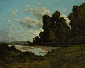 Loara w Nevers autorstwa Henri Joseph Harpignies