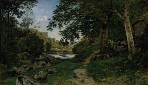 Skalista ścieżka w Morvan Ścieżka skał w Morvan, 1869.