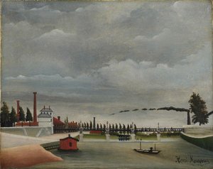 Widok kładki na Passy, 1890-1891.