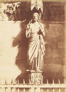 Posąg Chrystusa, katedra w Reims
