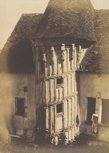 Drewniane schody w Chartres, 1852.