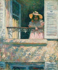 Dziewczyna przy oknie; Filet a la Fenetre, ok. 1903-1904 autorstwa Henri Lebasque