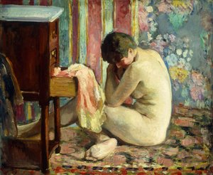 Nude z różową koszulą; Nu a la Chemise Rose, 1926