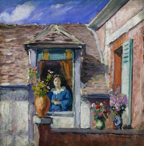 Kobieta przy oknie; Femme a la Fenetre, autorstwa Henri Lebasque