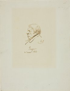 Jean Auguste Dominique Ingres autorstwa Henri Lehmann