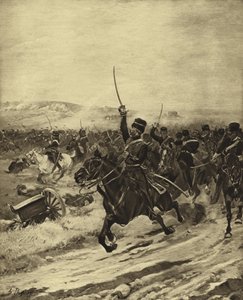 Szarża Lekkiej Brygady, Bitwa pod Kominiarką, 1854 (grawiura)