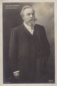 Edouard Colonne, francuski dyrygent i skrzypek (1838-1910) (zdjęcie czarno-białe) autorstwa Henri Manuel