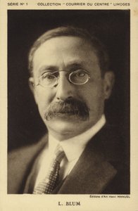 Leon Blum, ok. 1930 r. (zdjęcie czarno-białe) autorstwa Henri Manuel