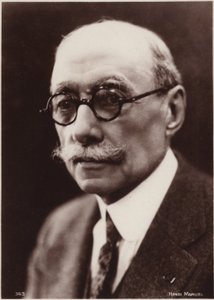 Portret Andre Messagera (zdjęcie czarno-białe) autorstwa Henri Manuel