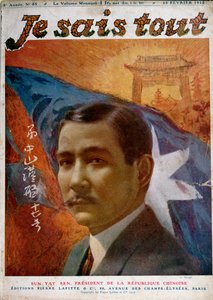 Portret dr Sun Yat-sena (1866-1925) (fot. Manuel), przednia okładka „Je Sais tout”