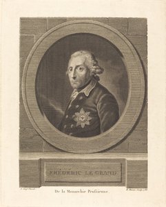 Fryderyk Wielki, król Prus autorstwa Henri Marais after Anton Graff