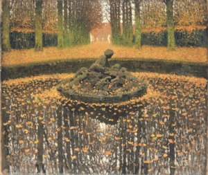 Fontanna Królowej, Wersal, ok. 1920 autorstwa Henri Martin