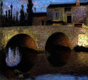 Stary Most (olej na płótnie) autorstwa Henri Martin