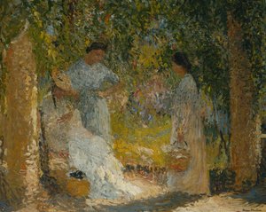 Trzy kobiety w ogrodzie; Trzy kobiety w ogrodzie, 1905-1915