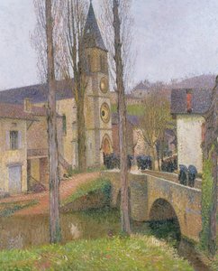 Czas na mszę w Labastide du Vert autorstwa Henri Martin