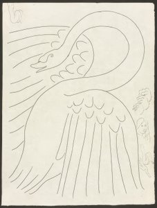 Kilka sonetów: Frontispis, płyta 24 z Poesies de Mallarmé autorstwa Henri Matisse