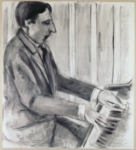 Alfred Cortot (pióro, tusz i akwarela) autorstwa Henri Matisse