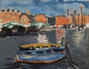 Zakamuflowana łódź w porcie w Marsylii autorstwa Henri Matisse