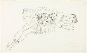Tancerka w pozycji leżącej, od Ten Dancers autorstwa Henri Matisse