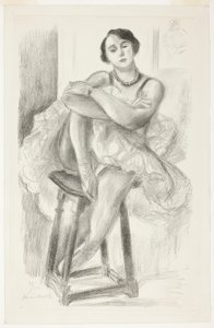 Tancerka siedząca na stołku, z Ten Dancers autorstwa Henri Matisse