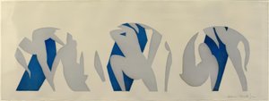 Taniec, szary, niebieski, biały autorstwa Henri Matisse