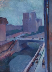 Katedra Notre-Dame w Paryżu późnym popołudniem autorstwa Henri Matisse