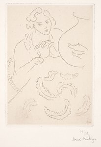 Postać przy złotych rybkach autorstwa Henri Matisse