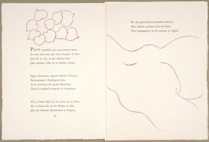 Florilège z Amours Ronsarda, 29 listopada autorstwa Henri Matisse