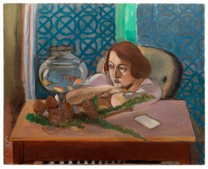 Kobieta przed akwarium autorstwa Henri Matisse
