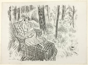 Dziewczyna na szezlongu autorstwa Henri Matisse