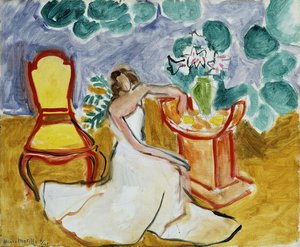 Dziewczyna w białej sukience autorstwa Henri Matisse