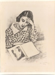 Duża czytająca kobieta autorstwa Henri Matisse