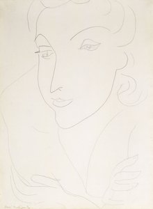 Głowa młodej kobiety autorstwa Henri Matisse