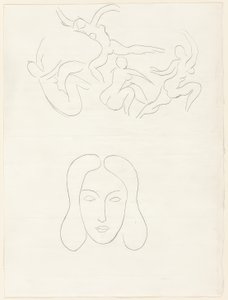 Hérodiade, Scène lV, płyta trzynasta z Poesies de Mallarmé autorstwa Henri Matisse