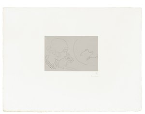 Młoda kobieta kontemplująca słoik z czerwoną rybą autorstwa Henri Matisse