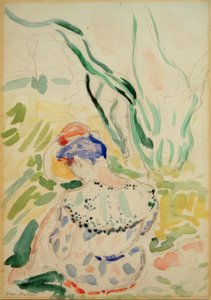 Młoda kobieta siedząca od tyłu (Madame Matisse) autorstwa Henri Matisse
