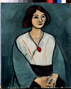 Lady in Green (Kobieta z czerwonym goździkiem) autorstwa Henri Matisse