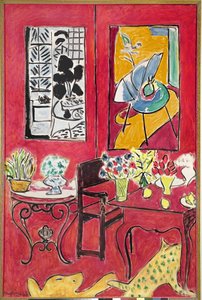 Duże czerwone wnętrze autorstwa Henri Matisse