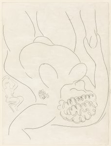 Le Pitre Châtié, płyta czwarta z Poesies de Mallarmé autorstwa Henri Matisse