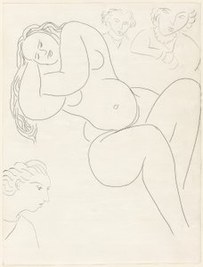 Le Sonneur, płyta ósma z Poesies de Mallarmé autorstwa Henri Matisse
