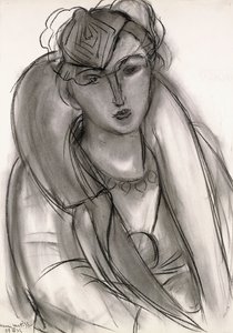 Lydia (studium do portretu w niebieskiej kurtce) autorstwa Henri Matisse