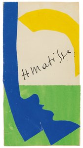 Makieta na tylną okładkę katalogu wystawy "Henri Matisse, Papiers decoupes autorstwa Henri Matisse
