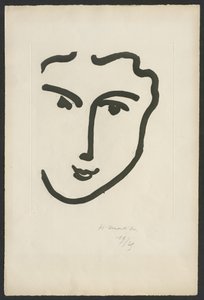 Nadia o pogodnym uśmiechu autorstwa Henri Matisse