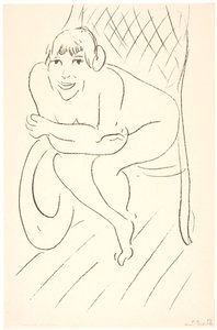 Naga kobieta w bujanym fotelu autorstwa Henri Matisse