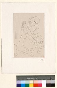 Kucający akt, ręka na ramieniu autorstwa Henri Matisse